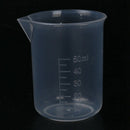 50 150 250 500 ml Laboratory transparent plastic measuring cup 4 pieces. To