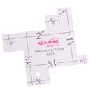 1Pc 2"Plastic Sewing Measuring Gauge Quilting Measurement for Patchwork OZ