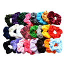 24pcs Velvet Rubber Band Scrunchies Women Hair Rope Girls Ponytail Holder