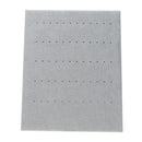 Velvet Jewelry Frame Tray Rings Earrings Display Board Grey