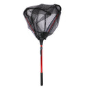 Foldable Trilateral Fishing Landing Net Brail Telescopic Handle 80cm