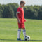 Child Sport Football Soccer Over Knee Kid Long Sock (White + Blue Stripe) A