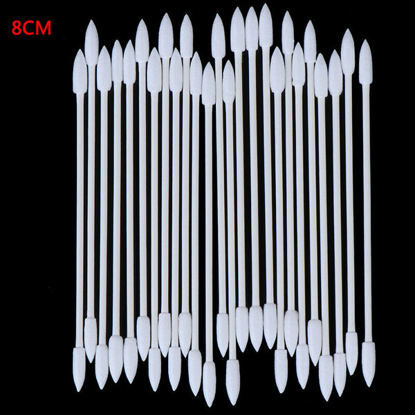 50Pcs Ear Earphone Earbuds Tips Headset Cotton Disposable Stick Cleaning ToolJ!c