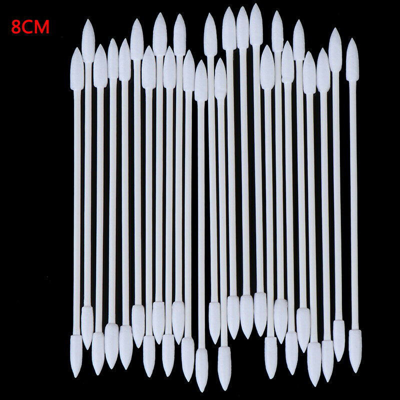 50Pcs Ear Earphone Earbuds Tips Headset Cotton Disposable Stick Cleaning ToolJ!c