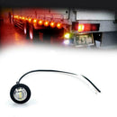 3/4" Marker Lights Triple Diode LED Truck Trailer Clearance Red Indicator N M2S8