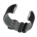 Soft Silicone Strap Band Sport Bracelet for Ionic Smart Watch Black-Gray