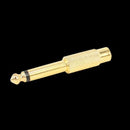 1Pc 6.35mm 1/4" Mono Male Jack to RCA Female Plug Audio Adapter Cable Conve X9M2