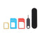 5in1 Nano SIM Card to Micro Standard Adapter Converter Set Kit for iPhoneTo