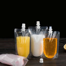 1PC 800ml DIY Plastic Transparent Cruise Drinks Pocket Flask Suction Fresh Bag3C