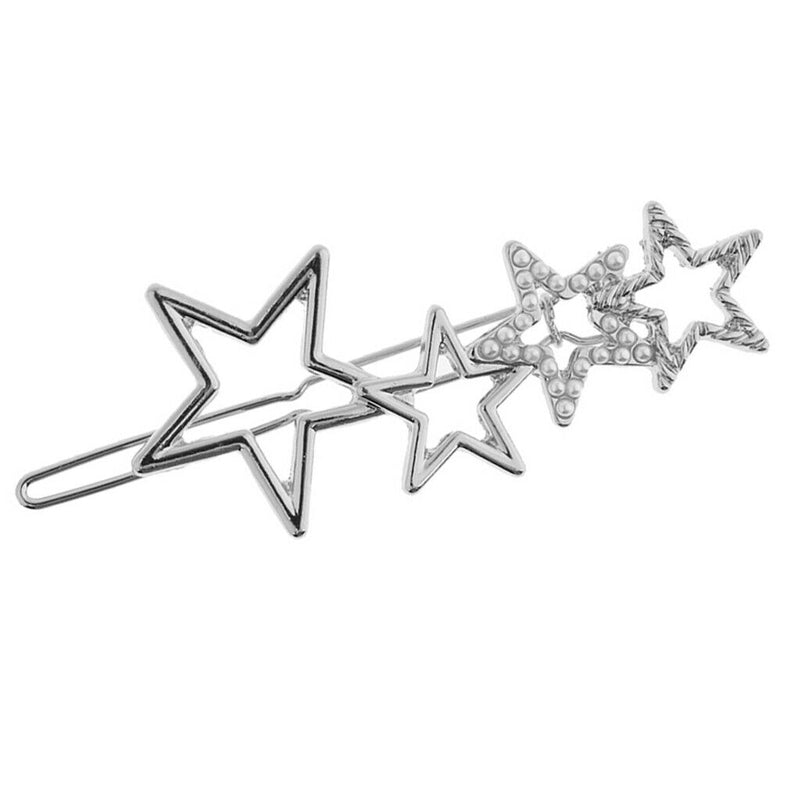 4x Hairpin Clip Snap Clip Barrette Zipper Clip