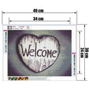 Diy 5D Diamond Painting Kit, Round Full Drill Crystal Rhinestone Embroidery