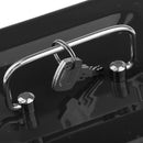Small Cash Box with Key Lock Portable Metal Money Box with Layer & 2 Keys for