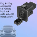 Auto Plug And Play Car Auxiliary Input Jack Audio Video  Accord