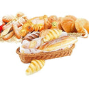 Oval Wicker Woven Basket Bread Basket Serving Basket, 14Inch Storage Basket R6P3