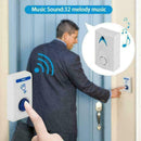 100M Remote Waterproof LED Wireless Doorbell 32 Songs N5T9 Best Bell Chime R1T3