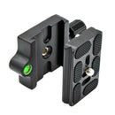 Clamp Quick Release Plate with 1/4-3/8 Screw Adapter for Ball Head Tripod SN9F