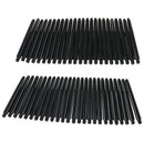 50x 48mm Nylon Dart Shafts 2BA Screw Thread Darts Rod Stem+Protection Ring OZ