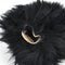 3 Black Wool Plush Warm Car Steering Wheel Cover Handbrake Gear Cover Cap Winter
