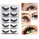 Fashion Party False Eyelashes Lashes Voluminous Eye Lashes 5 Pair Makeup Tool