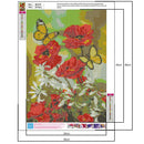 Vibrant Flower Diamond Painting DIY Full Round Drill 5D Needlework (B2418) A