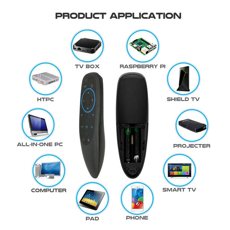 G10BTS Wireless Bluetooth Air Mouse 6-Axis Gyroscope 17 Keys Smart Remote
