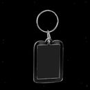 20pcs Photo Keychain - Acrylic Plastic Photo Picture Insert Holder Keyring, DIY