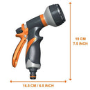 2 Pack Garden Hose Nozzle, 8 Adjustable Hose - High Pressure Hand Sprayer f