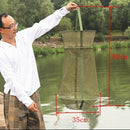 Outdoor Folding Round Fishing Net 3 Layer Nylon Fish Shrimp Net Fishing Shr