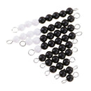 Wooden Tray 1-9 Black White Beads Bars For Kids Children Math Counting Wooden