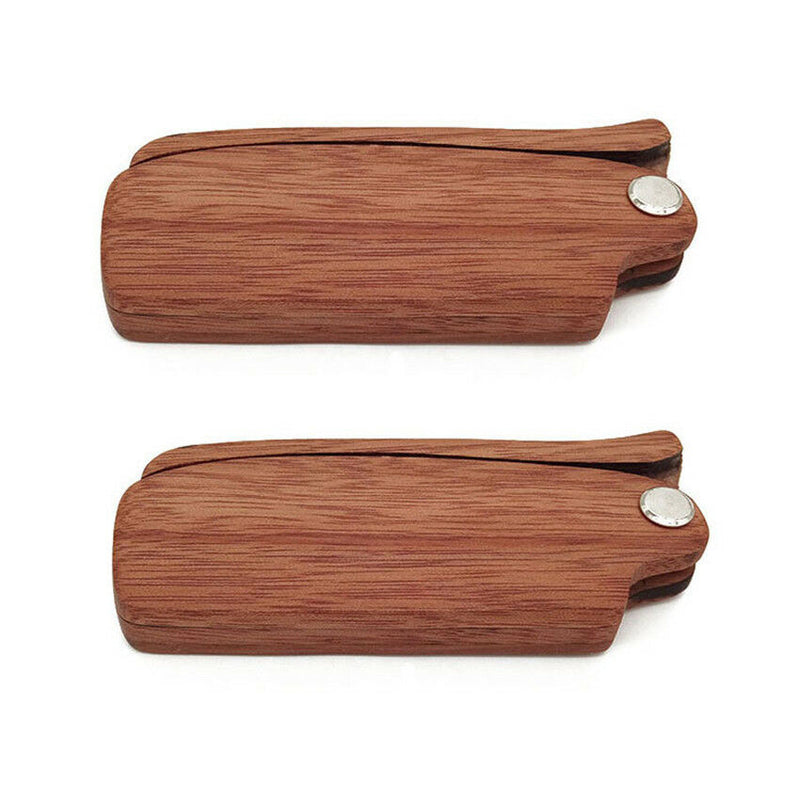 Fashion Men Sandalwood Comb Folding Anti Static Beard Pocket Wood Moustache Hair