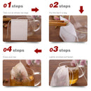 100pcs Empty Teabags String Heat Seal Filter Paper Herb Tea Bag 5.5 x7CM