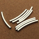 30pcs/bag Jewelry Finding Connectors Curved Cylinder Tube DIY Materials