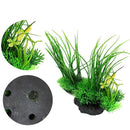 Green Artificial Plastic Grass Water Plant Fish Tank Ornament Aquarium Decor Top
