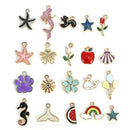 20pcs/pack Enamel Mixed Alloy Pendant Charms Jewelry DIY Accessories Random XMAS