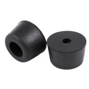 20pcs Universal Tapered Rubber Feet Bumper Pad Washer 9mm x 14mm Black H5C2