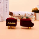 New Piano Ring Box Earring Pendant Jewelry Treasure Gift Case Wedding JR BX