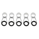 5 Pcs Fishing Rod Guides Eye Rings Rod Building DIY Tip Repair Kit 8.5mm