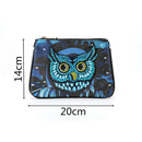 5D Diamond Blue Owl Painting Clutch Bag Leather Wallet Purse DIY F. Women Zipper