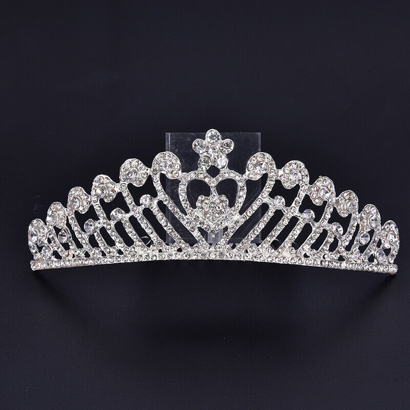 New Bride Wedding Rhinestone Heart-shaped Comb  Crown Tiara Wedding Accessori!o