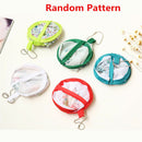1pc Cute Portable Fans Foldable Small Round Hand Fan Cooling Pocket Color Random