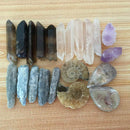 6x Mixed Natural Quartz Crystal Fossils Mineral Reiki Healing Specimen Gemstones