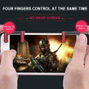 1 Pair MX Phone Physical Joysticks Assist Tools for STG FPS TPS Game Button