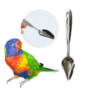1pcs Stainless Steel Pet .Feeding Tool Water Milk Spoon For Bird Parrot Sup R1F2