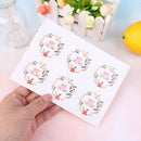30pcs/set Round Merry Christmas kraft paper packaging label Adhesive Sticker3C