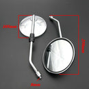 2pcs Universal Motorbike Scooter Moped 8 mm Rearview Mirror for Dirt Bike