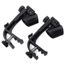 2x Adjustable Microphone Drum Clip Mic. Clamps Support Groove Gear Black