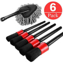 3X(Car Duster,Detailing Brush Set,Auto Detail Brush Set with Car Dash Duste