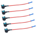 5x 15A 32V Mini Small Add A Circuit Fuse Tap Piggy Back Blade Holder Car Auto