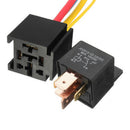 12V 80A 5Pin DC Spdt Car Relays + Socket Car Starter Auto Relay Universal M&E
