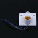 E27 Infrared Motion Sensor Automatic Light Lamp Bulb Holder Stand Switch White